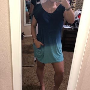 Blue ombré Dress / Size M